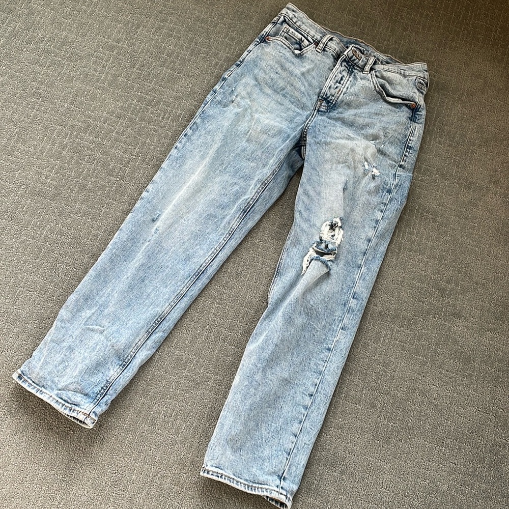 Old Navy, Extra High Ride Sky Hi Straight slim pocket jeans